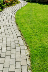 Garden stone path
