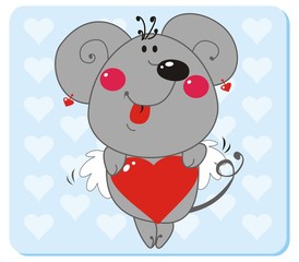 Mouse in love