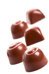 five chocolate sweets