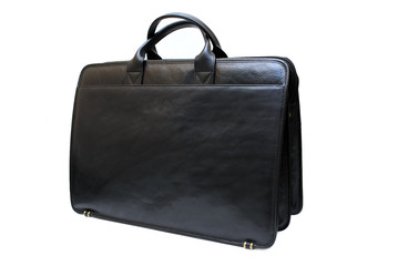 black leather buisness case