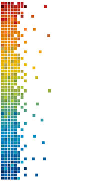 rainbow color pixels