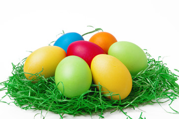 Eier im Osternest