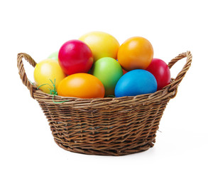 Fototapeta na wymiar kolorowe Easter basket
