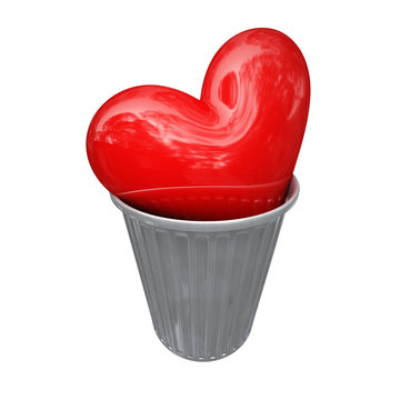 il cuore nel cestino