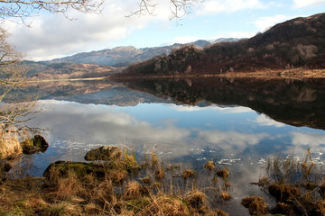 Llyn Dinas reflections