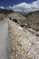 moutain road in the Mediterranean