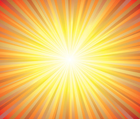 Obraz premium Sun or sunrise Burst Summer Background Vector