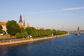 Obraz premium Old Riga in summertime, Latvia