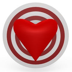 The target is the heart! A 3d image