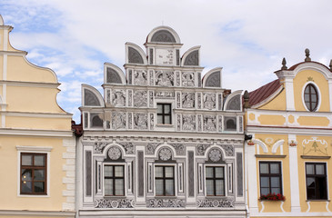 Obraz premium Historische Fassade in Telc