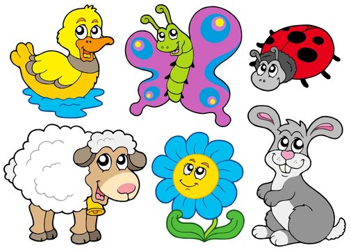 Spring animals collection