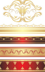 Gothic ornament. Pattern for frame. Vector