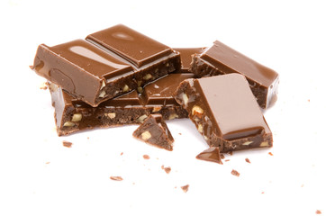 Delicious close-up of chocolate