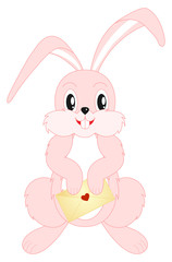 Bunny with letter