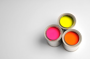 Cans of paint