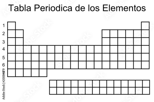 "Tabla periodica de los elementos" Imágenes de archivo y 