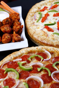 pizzas and wings combo