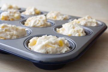 Mango Muffin Teig