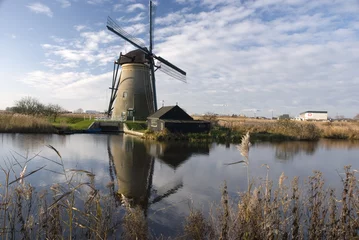 Wall murals Mills Dutch windmill