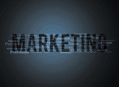 Typography Artwork "Marketing"