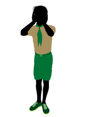 Boyscout Illustration Silhouette