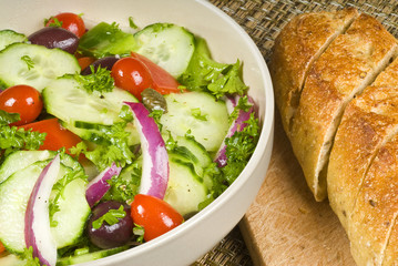 Salad and Baguette