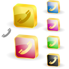 Phone Icon. Vector set.
