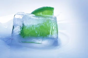Crédence de cuisine en plexiglas Dans la glace chaux