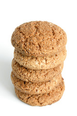 Stack of oatmeal cookies