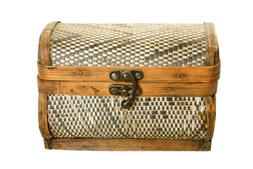 Old casket from birch bark