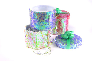 jewelries and present boxes