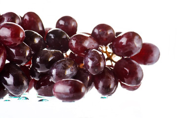 bunch of fresh grapes.