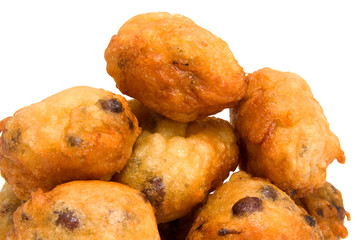 Pile of Dutch donut also known as oliebollen