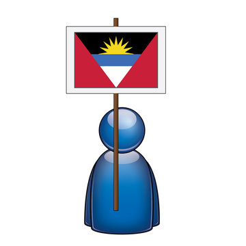 Pancarta Antigua y Barbuda