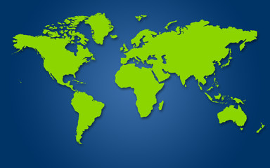 Fototapeta na wymiar Map of the world.