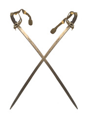 Crossed 19th century saber