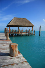 Caribbean dock, also available in horizontal.