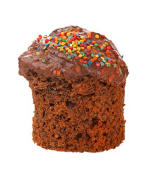 easter cake isolated on white.