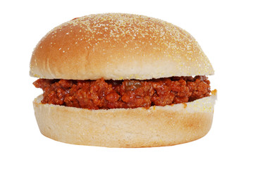 Sloppy Joe In Corn Meal Bun