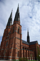 Fototapeta na wymiar Cathedral in Uppsala