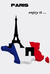 Photo sur Plexiglas Doodle Salutation de Paris