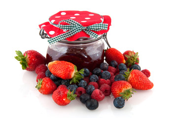 Jam with fruit