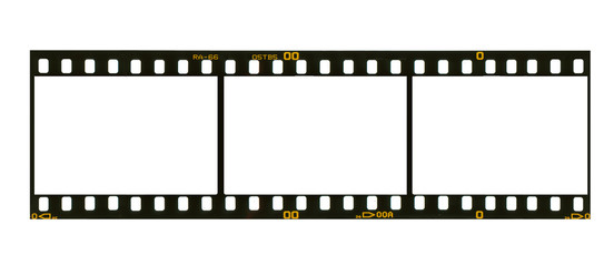 35 mm filmstrip, 3 picture frames,