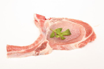 une cote de porc