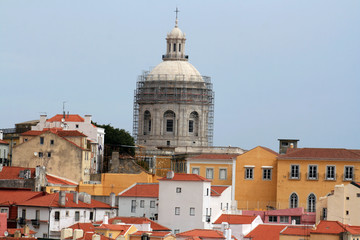 Fototapeta na wymiar Mirador de Santa Lucia, Alfama, Lizbona, Portugalia