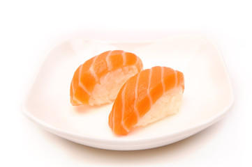sushi with a salmon