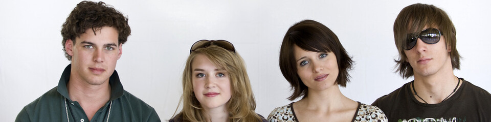 Fototapeta premium Vier Freunde