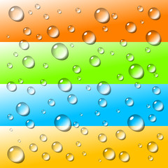 Sfondo colorato gocce vettoriale