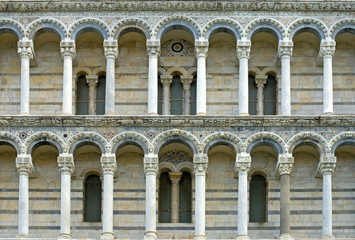 West Facade, Pisa Cathedral (Catedral de Pisa), Italy