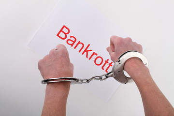 Handschellen bankrott